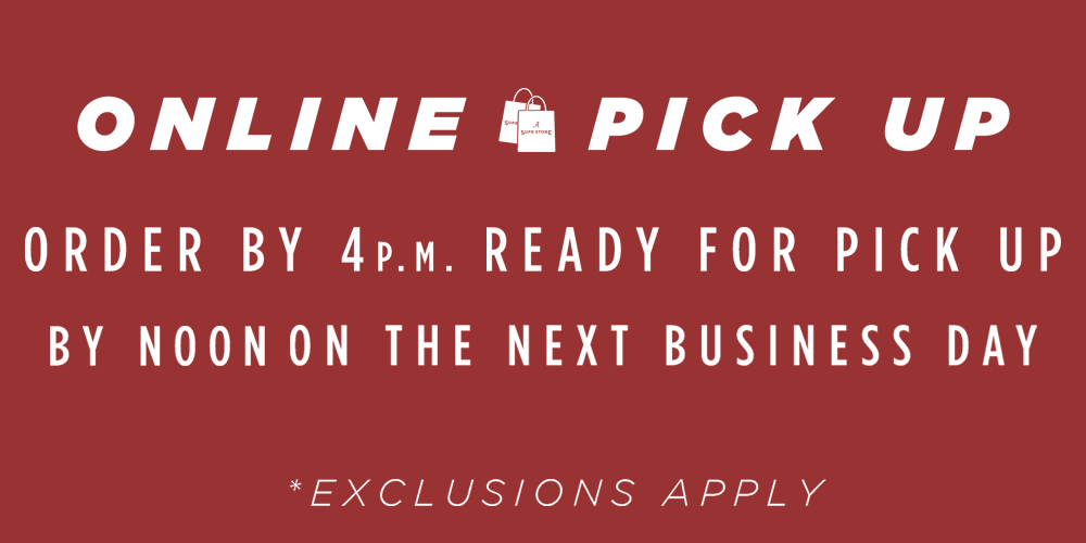 Online Orders, Order by 4pm, Ready for Pick Up by Noon on the next Business Day.  Exclusions apply